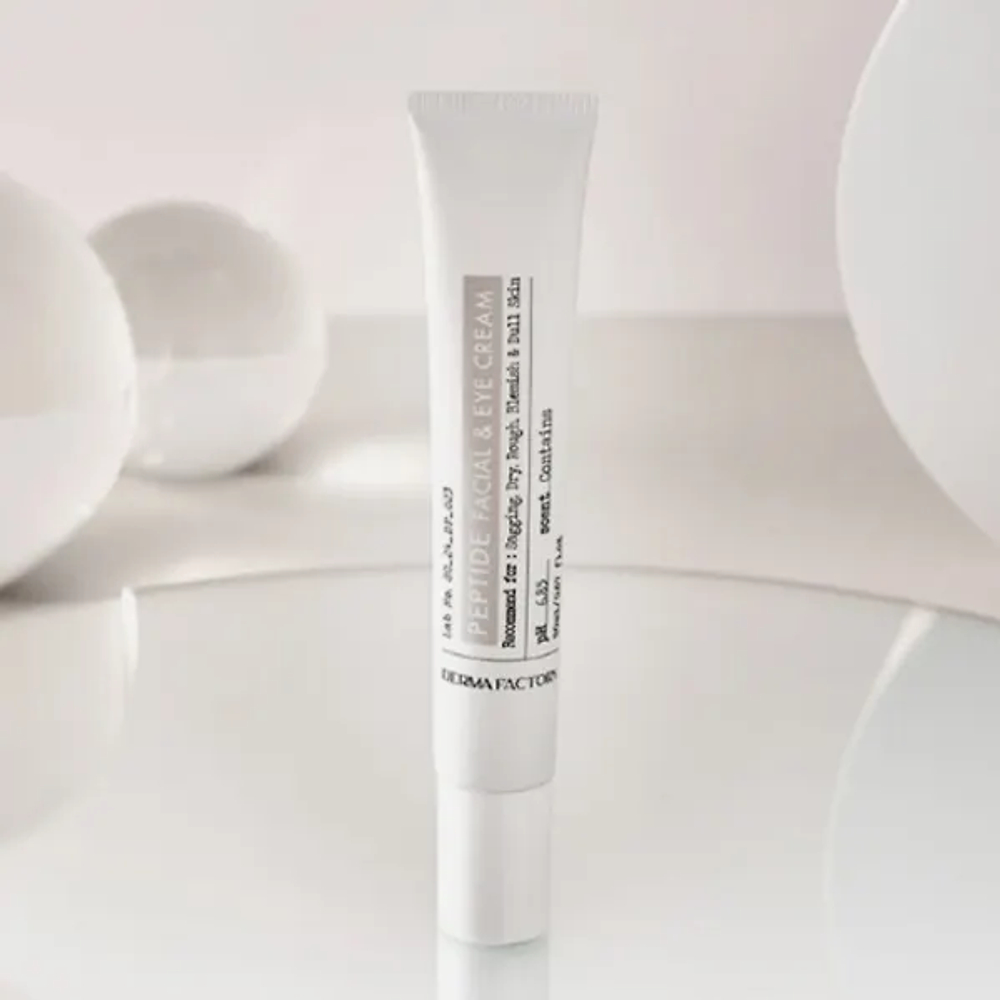 Укрепляющий крем для лица и век с пептидами Derma Factory Peptide Facial & Eye Cream, 20мл