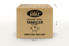 Портативный керамический гриль TRAVELLER 12 дюймов (зеленый) (30,5 см)