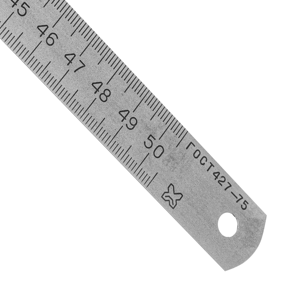 Линейка измерительная, 500 мм, металлическая