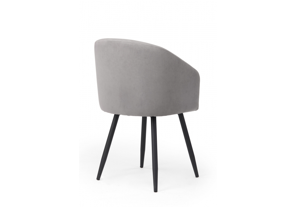 Стул на металлокаркасе Woodville Монер 360 темно-серый (glory 20), черный