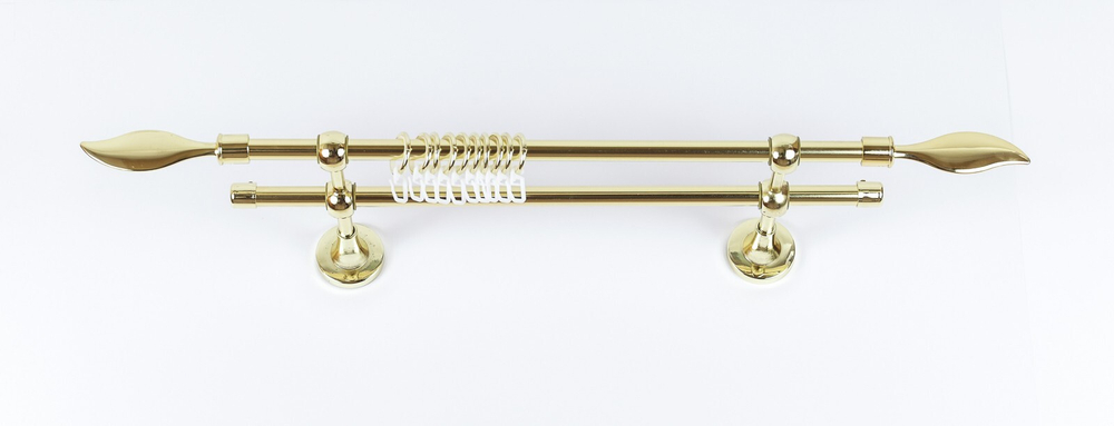 Кованный карниз д20 мм,двухрядный, золото