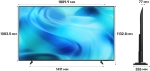 Телевизор LED Samsung 85" UE85U8000HUXPY черный/серый 4K Ultra HD 60Hz DVB-T2 DVB-C DVB-S2 USB WiFi Smart TV (RUS)