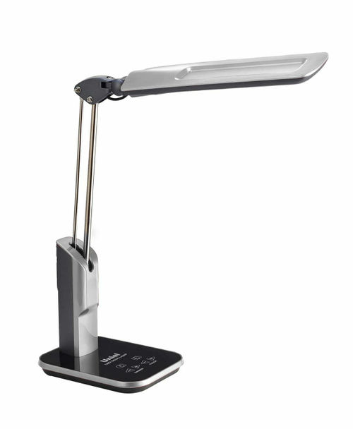 TLD-515 Silver/9W/Светильник настольный/LED/900Lm/6 режимов в диапазоне 2700-6400K/С диммером/Цвет-серебристый