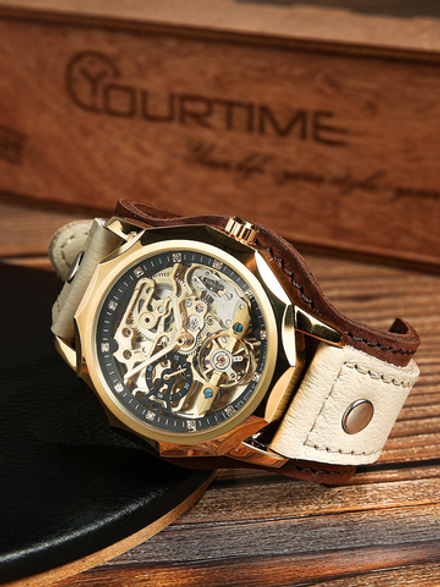 Часы скелетоны женские механические Dandy 2.0 YOURTIME