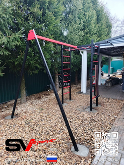 Монтаж уличного спортивно-игрового комплекса Sv Sport