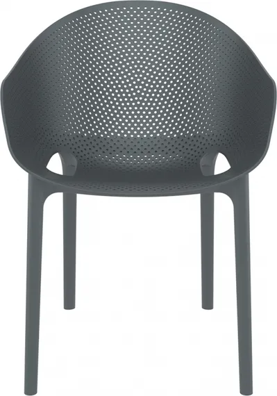 Стул пластиковый Sky Pro серый