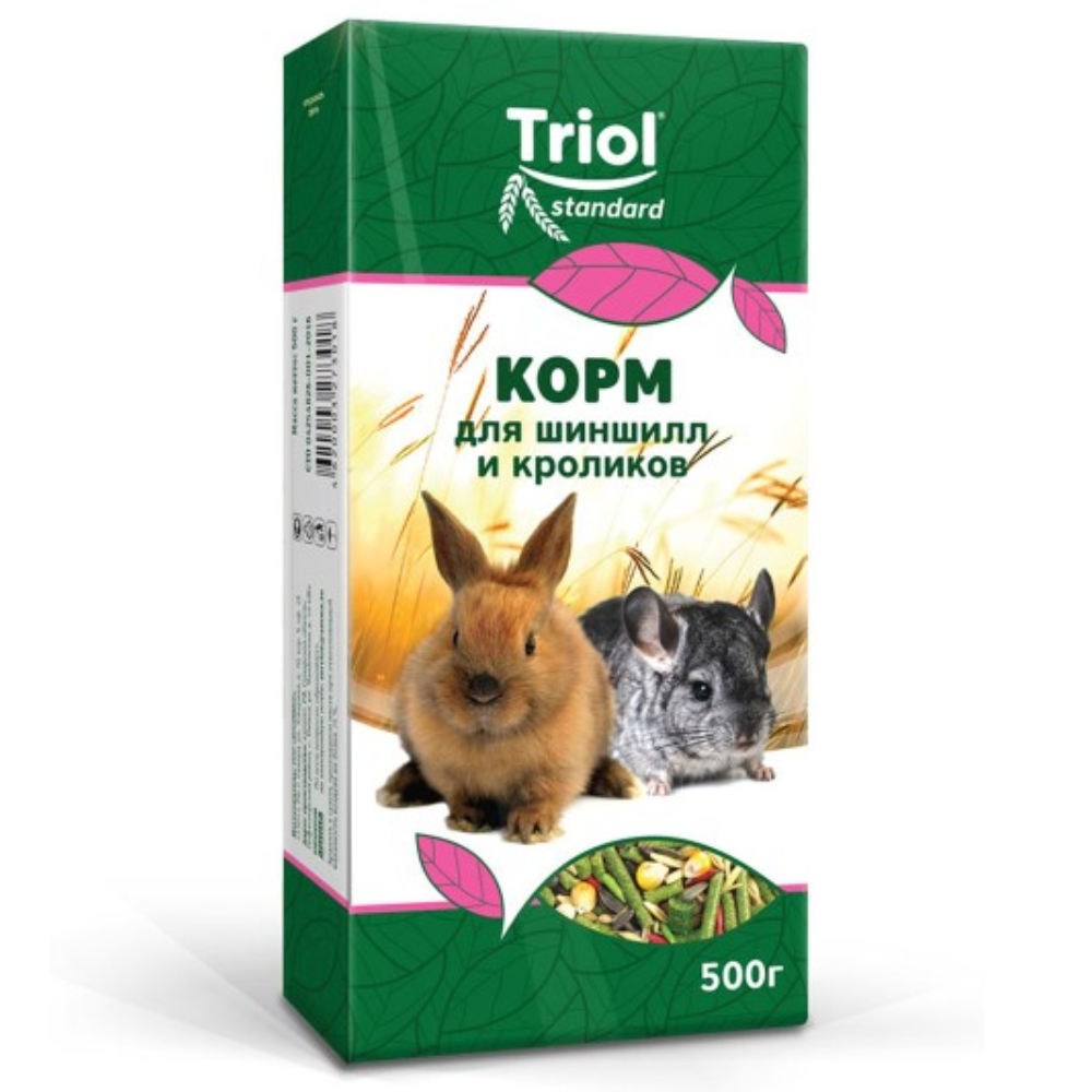 Корм Triol для шиншилл и кроликов 500 гр