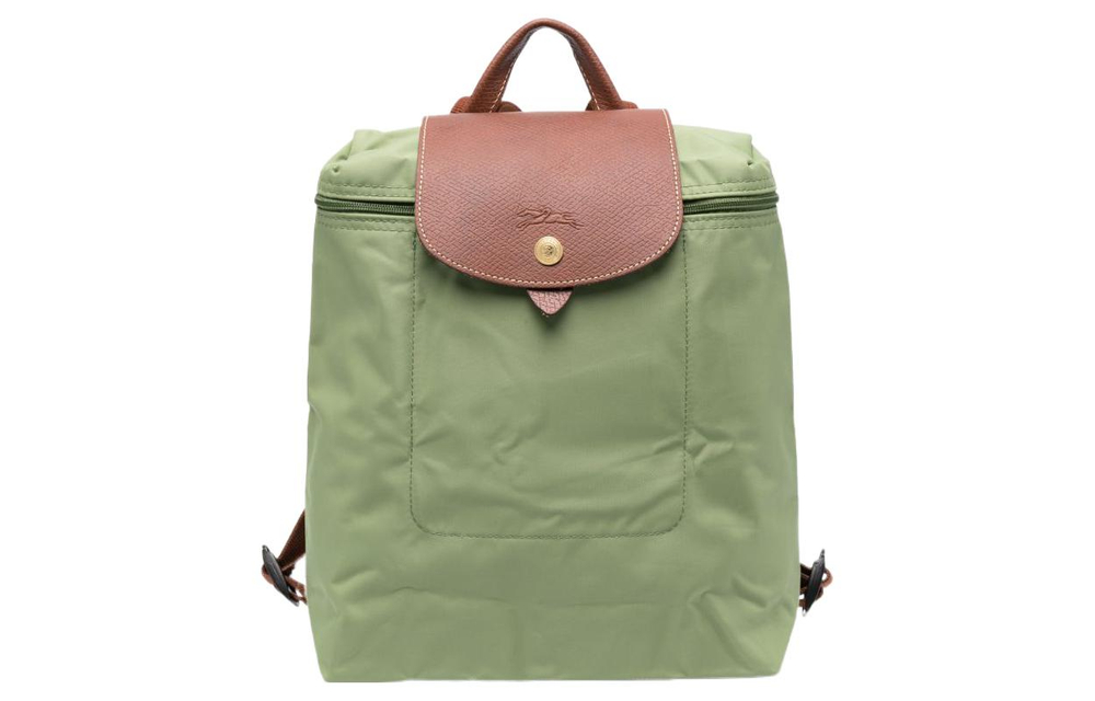 LONGCHAMP Le Pliage Canvas Backpack Women"s Green