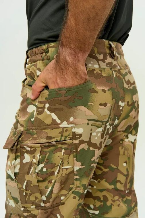 Костюм тактический утепленный Softshell Мультикам -softshell-multikam