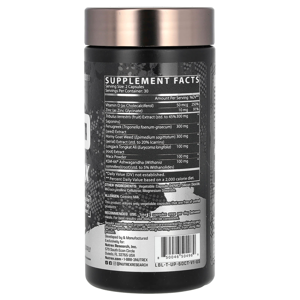 Nutrex Research, T-Up Max, 60 капсул