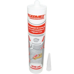 Герметик силиконовый прозрачный 310 мл санитарный универсальный Germez