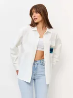 Купить Рубашка Kefirmaykifer Айвазовский хлопковая белая Рубашка Kefirmaykifer Айвазовский хлопковая белая