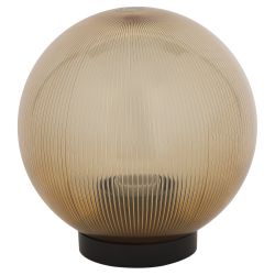 Садово-парковый светильник ЭРА НТУ 02-60-203 шар золотистый призма на опору / кронштейн IP44 Е27 max60Вт d200mm | Садово-парковые светильники