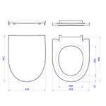 Сиденье для унитаза Mars бел.дюр.нерж.кр,м/л,съем"Max/Стандарт/Лада/Виктория/Идеал"Sanita/Sanita Lux