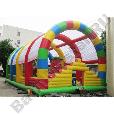 Коммерческий надувной батут "Радуга 2" 12*6*6 м