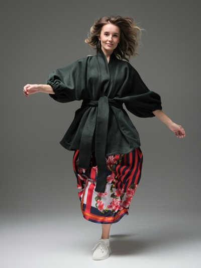 Юбка принт + ремень+ топ