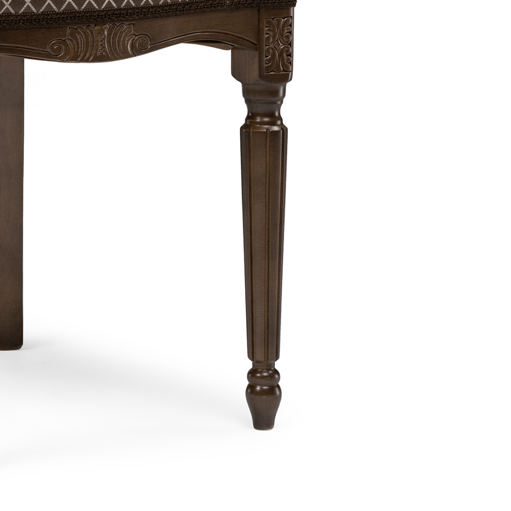 Стул деревянный Woodville Лино орех, ромб, ножки орех