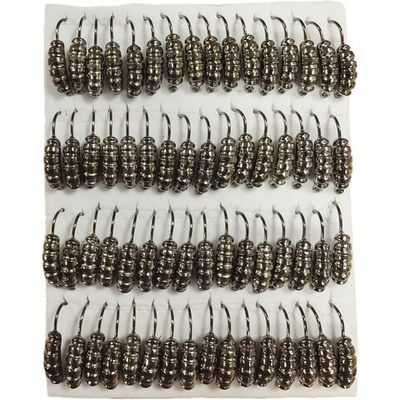 Мормышки вольфрамовые №4 Опарыш, цвет серый, 1,3 гр.( набор 10 штук) цена указана за 1 штук