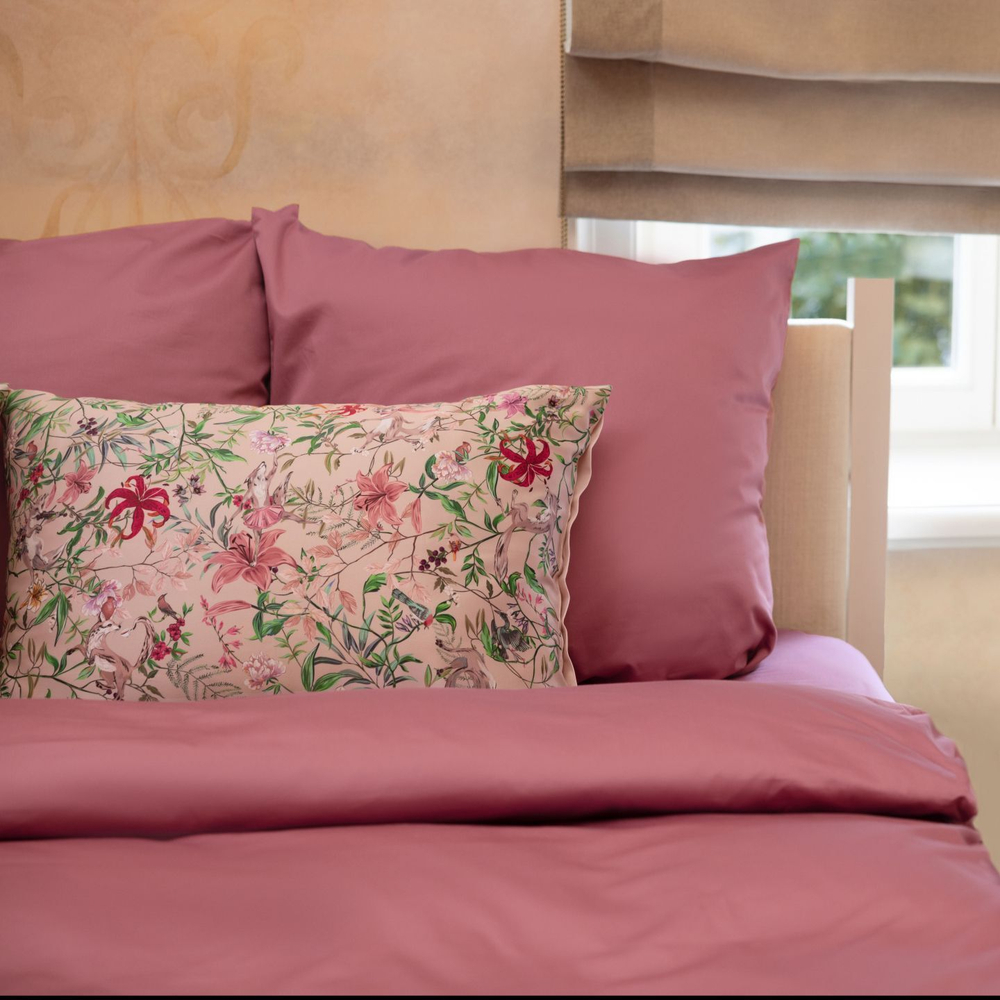 Наволочка 50x70 Mollen Корсак пудровая шелковая