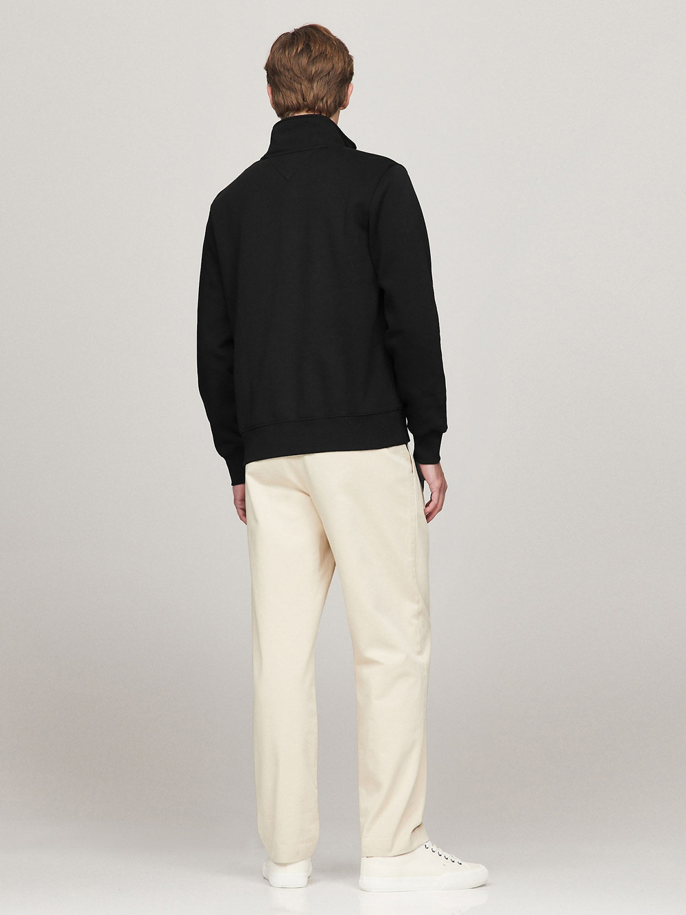 Свитшот Tommy Hilfiger Tommy Logo Quater-Zip Black
