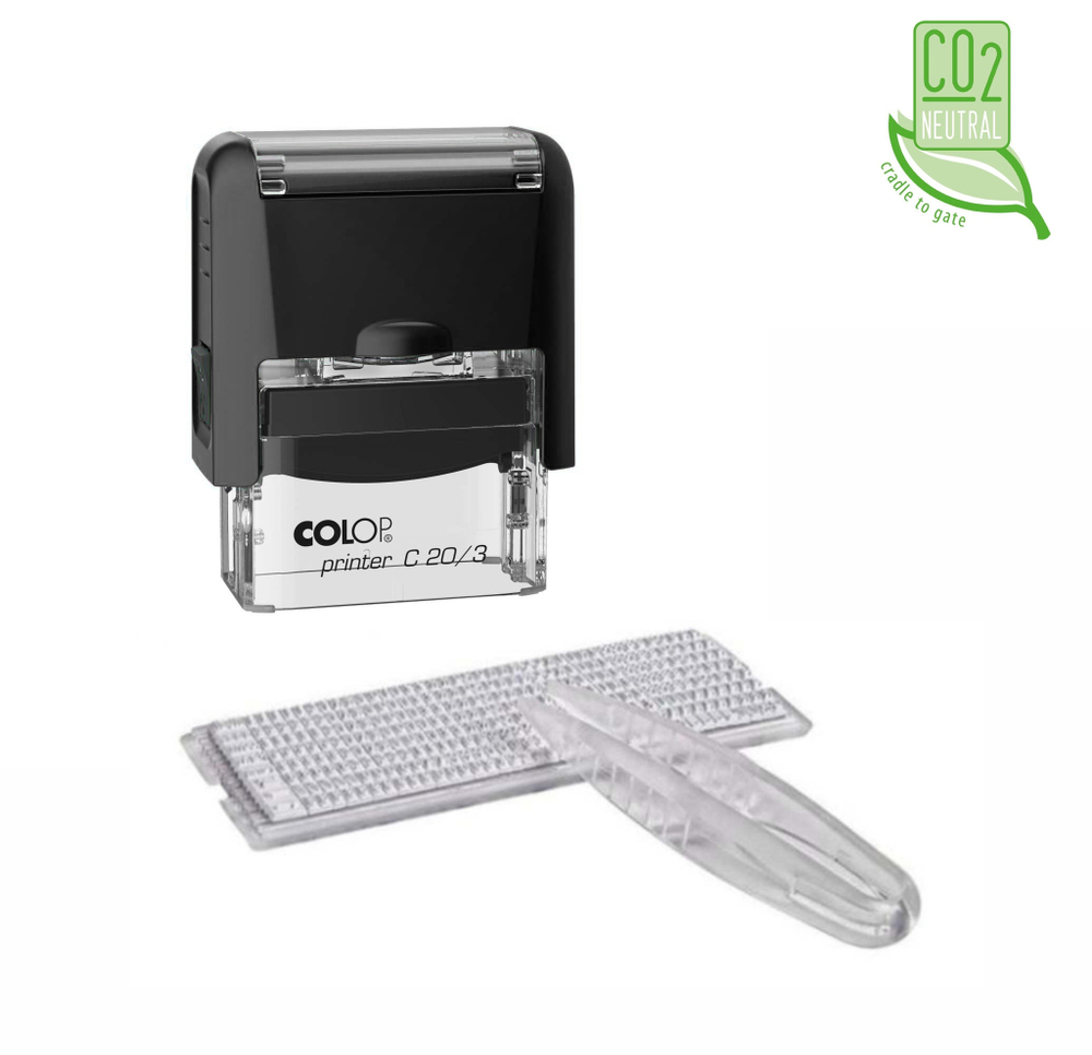 Colop Printer C20/3 SET автоматический самонаборный штамп 38х14 мм, 3 строки