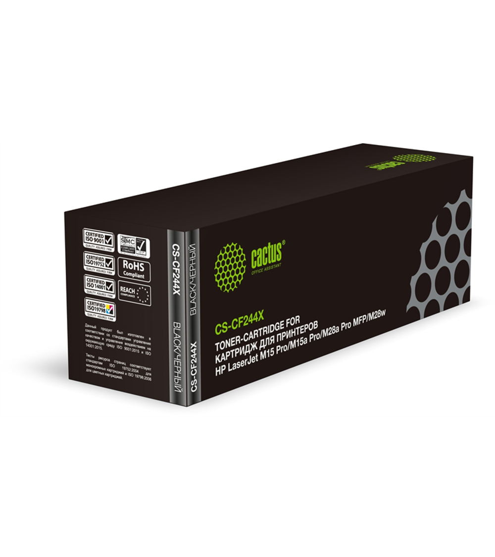 Cactus CS-CF244X CF244X черный (2000стр.) для HP LJ M15 Pro/M15a Pro/M28a Pro MFP/M28w Pro MFP
