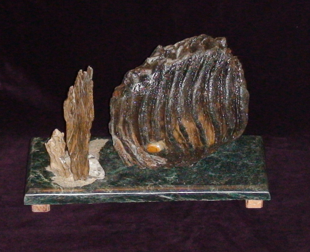 Зуб мамонта "Ископаемая рыба" / Mammoth tooth "Fossil fish"