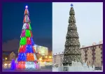 Уличная елка сегментная "Сибирская" (пвх) 13 м