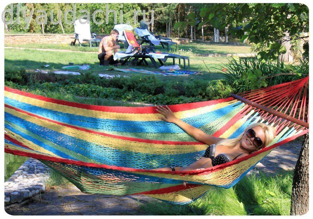 MEXICO гамак плетеный одноместный цветной