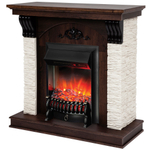 Каминокомплект Real Flame Corfino NT с очагом Fobos Lux Black RC