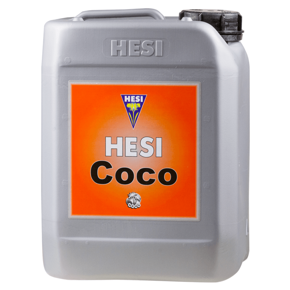 Жидкое органоминеральное удобрение HESI Coco 5 л для цветения на кокосе, вид канистры