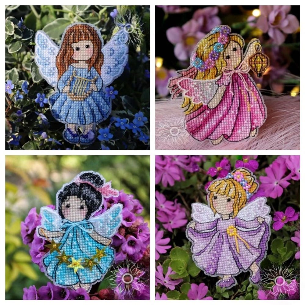 "Цветочная фея-D"-GUA187D(14) вышивка