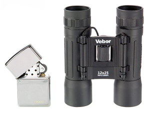 Бинокль Veber Sport БН 12x25 черный