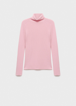 Шерстяной джемпер с высоким воротником