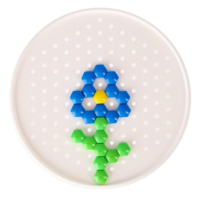 Мозаика круглая «Синий трактор»