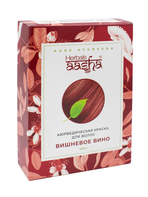 Аюрведическая краска вишневое вино Aasha Herbals