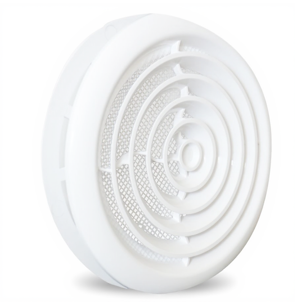 Диффузор 10DK приточно-вытяжной со стопорным кольцом и фланцем D100 ERA