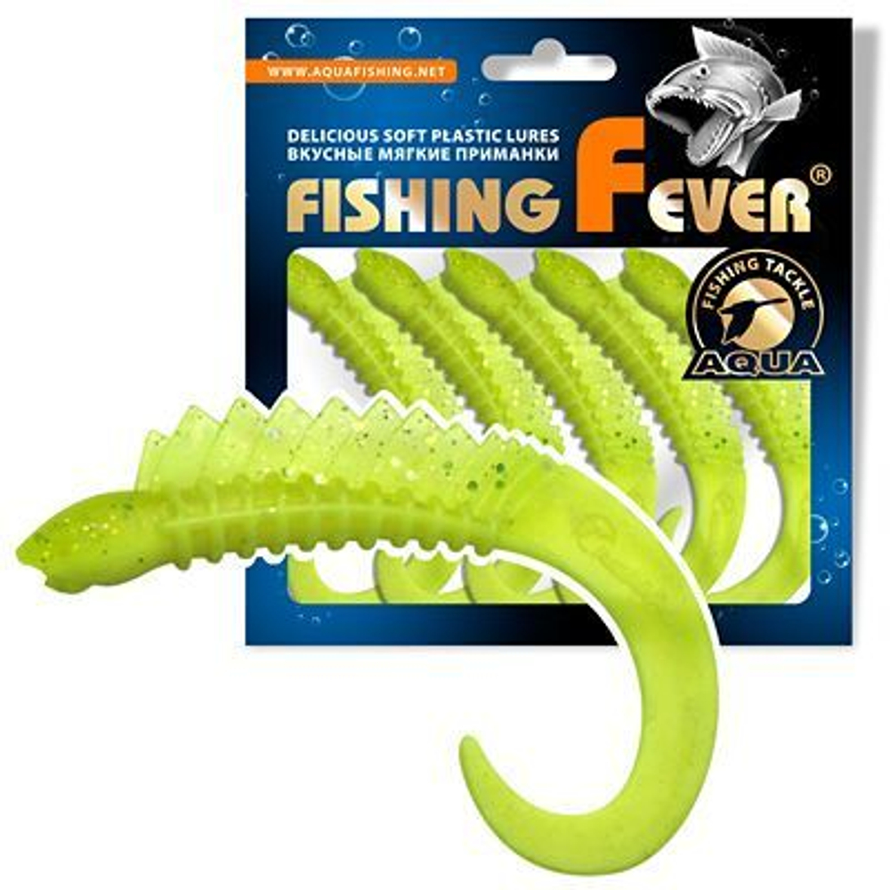 Мягкая приманка твистер FishingFever 6,5cm,2,5g,2 уп по 5 шт