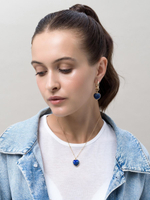 Серьги "Lovely" с лазуритом Gold