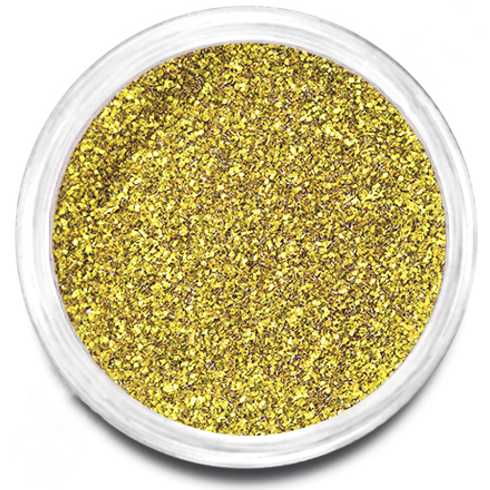 Глиттер АФН "Aluminum" Gold в банке BO03