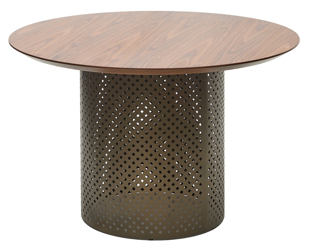 Стол М-City DISAUR Рафаэль (Rafael) 120 Орех 3001 МДФ, Бронза