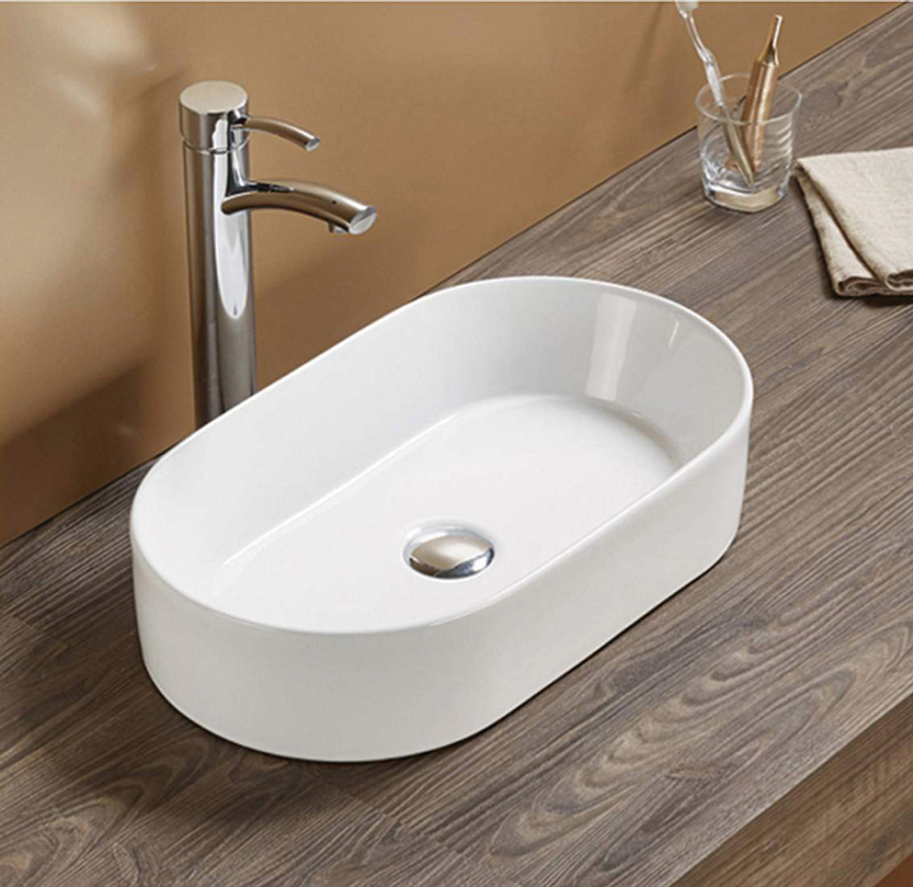 Раковина Azario накладная 600х380х130 белая (AZ-78330D)