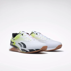 Кроссовки Reebok Nano X3 (Бело-салатовые)