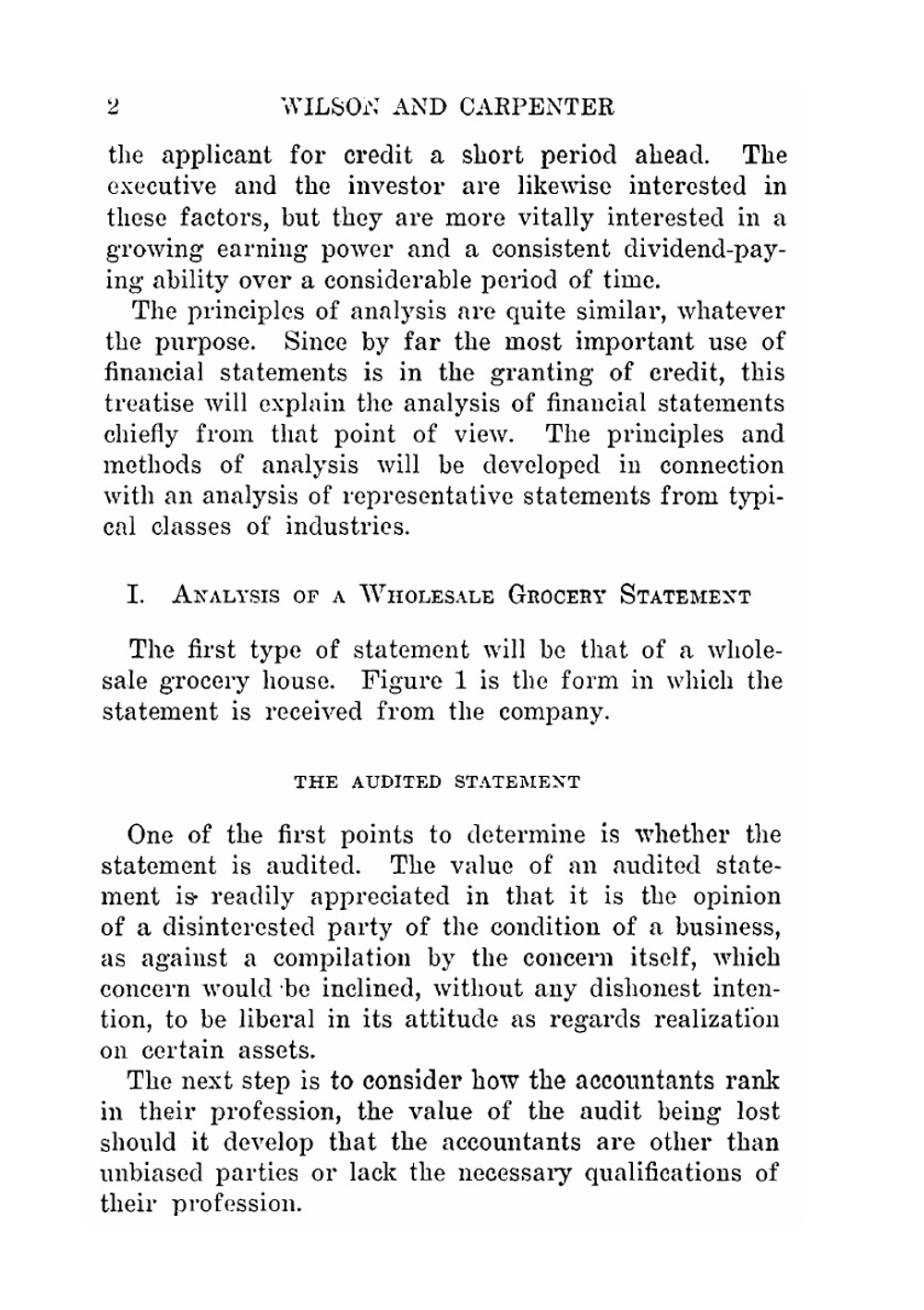 Analysis of financial statements | Richard P. Wilson