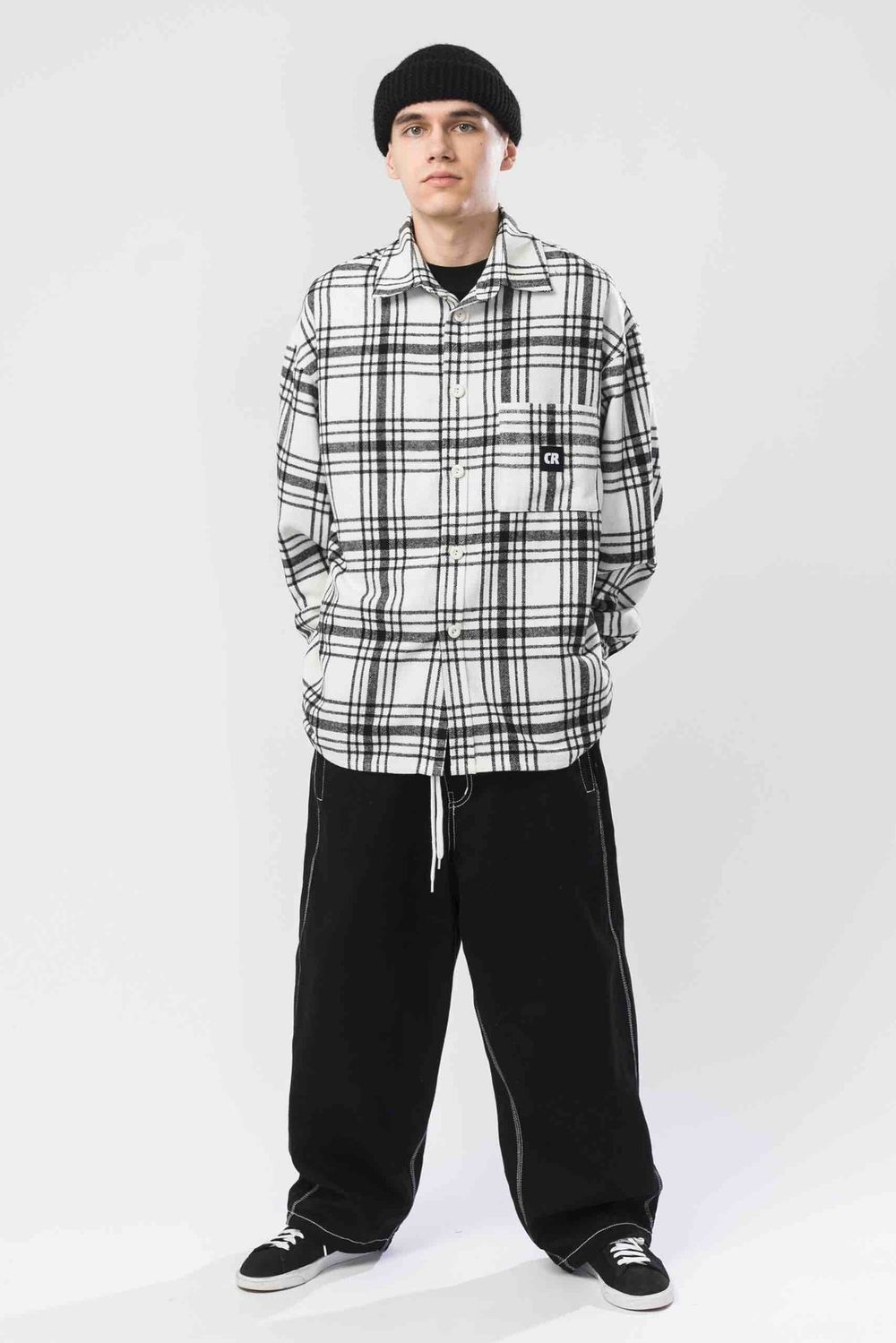 Рубашка Codered Harbor Wide Молочный/Черный