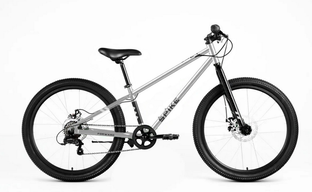 Велосипед 24" FORWARD SPIKE CX, рама 11" серебристый 2026