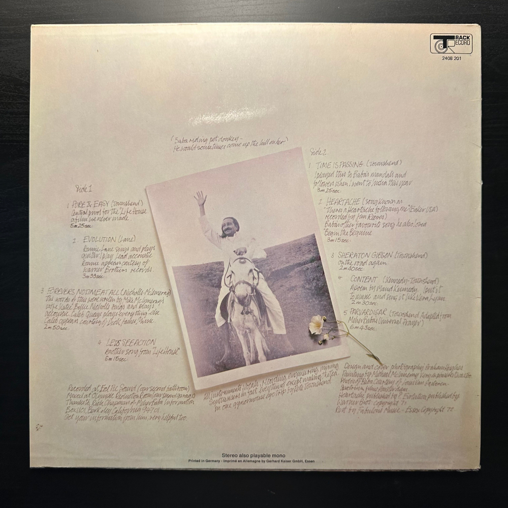 Pete Townshend - Who Came First (Германия 1972г.)