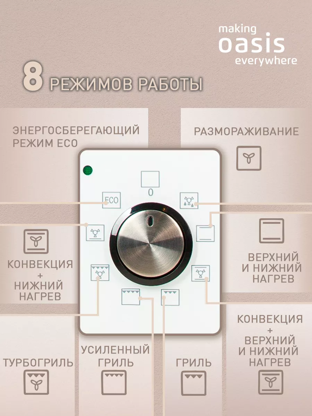 Духовой шкаф электрический OASIS D-MSW (A)