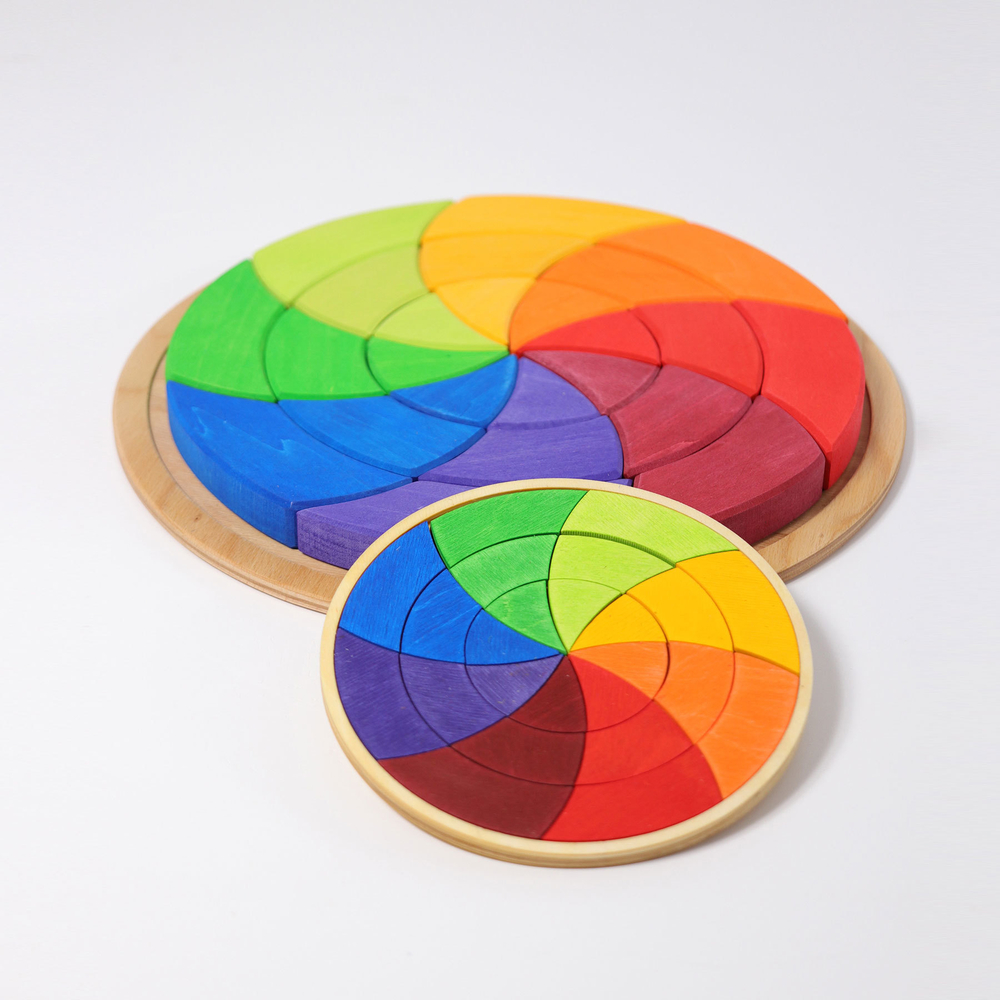 Деревянная обучающая мозаика "Круг Гете", 24 детали