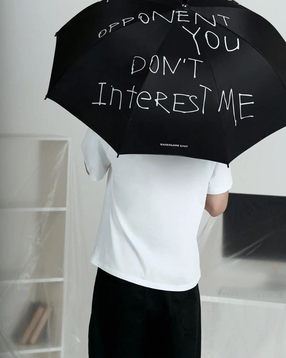 Зонт Une Petite Emeute Forgive me черный